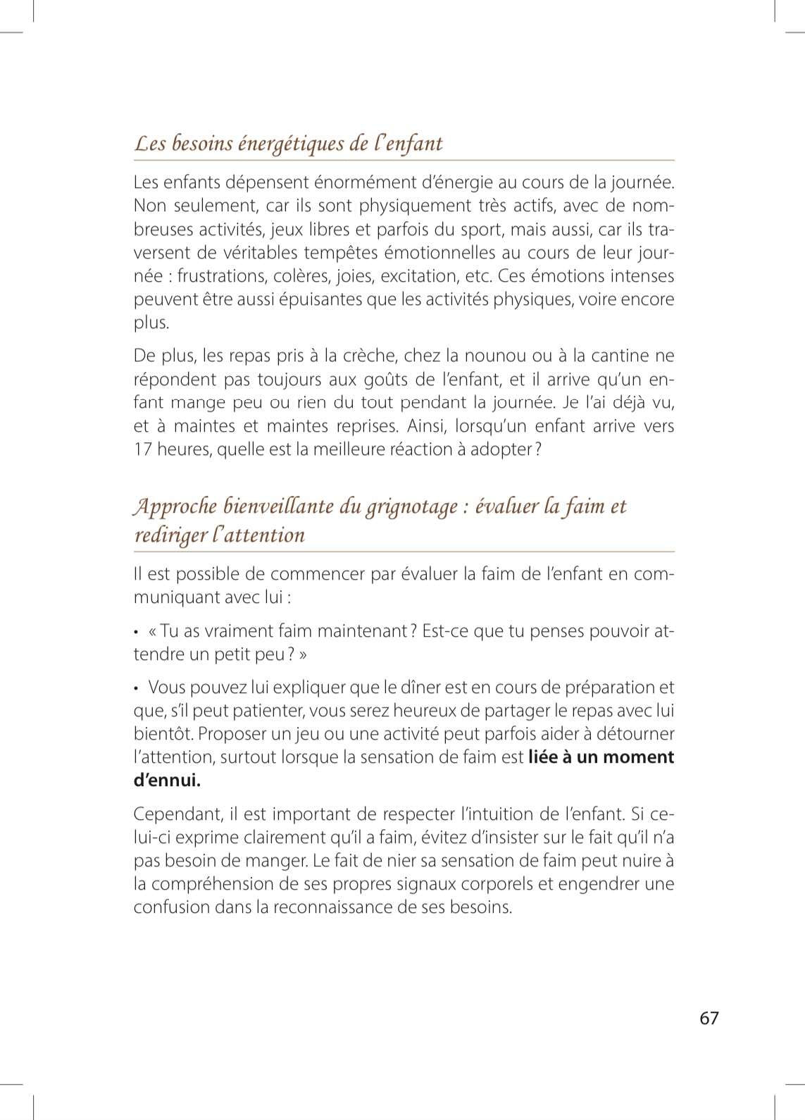 Page numéro 67 du E-BOOK "Petites assiettes, grandes leçons". Rédigé par Louana Becker fondatrice de My First Step Academy.