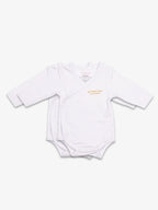 Bodies Blanc Neige avec logo My First Step Academy. Lot de 2.
